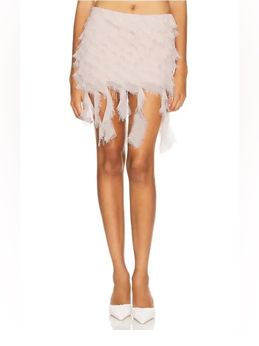 NWT LOBA Adara Mini Skirt in Blush Designer Barbiecore Fairycore Pixie Vibes
